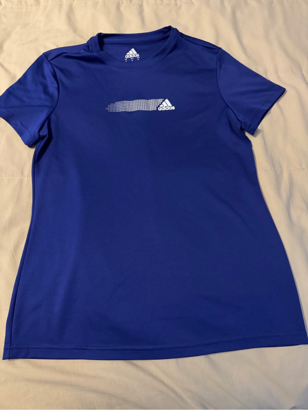 adidas Royal Blue Short Sleeve Performance Tee